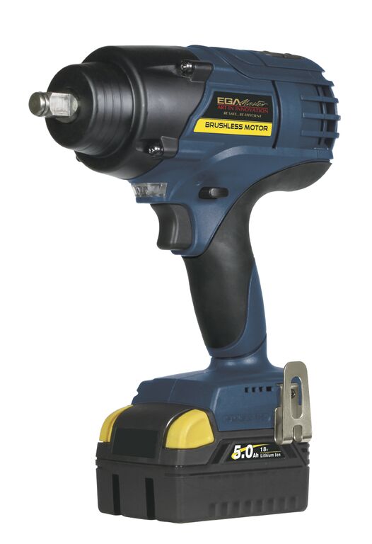 CORDLESS IMPACT WRENCH 1/2 - 18 V BRUSHLESS (MAX 850 Nm / 625 Lb.ft) (Set  with 2 batteries)