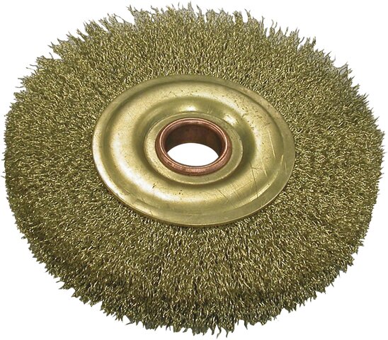 WHEEL BRUSH NON-SPARKING BRASS 22,2 × 150 MM