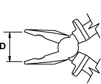 COMBINATION PLIER TITACROM® BIMAT 1000 V 160 MM