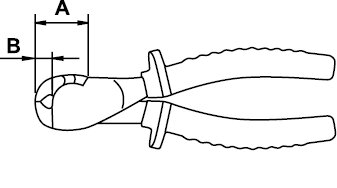 END CUTTING PLIER TITACROM® BIMAT 1000 V 160 MM