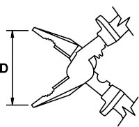 COMBINATION PLIER MASTERCUT TITACROM® BIMAT 1000 V 235 MM