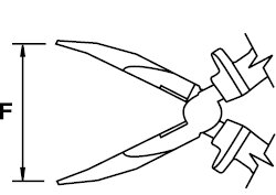 BENT NOSE PLIER MASTERCUT TITACROM® BIMAT 1000 V 160 MM