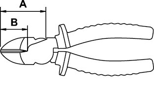 DIAGONAL CUTTING PLIER MASTERCUT TITACROM® BIMAT 1000 V 160 MM