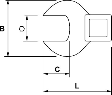 Clé Fixe Acodada (coudée) Antétincelle 1 1/8 - Cuivre+Béryllium - Egamaster - Neuf - Garantie à Vie