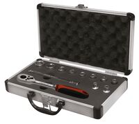 Clé à Douille 1/2" E24 - Acier Au Vanadium - Poignée Moletée - Pour Vissage Manuel