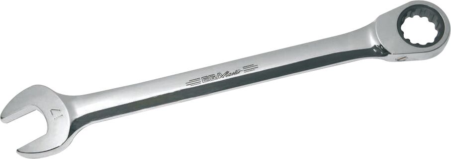 CLÉ MIXTE À CLIQUET MASTERGEAR CHROMÉE POLIE