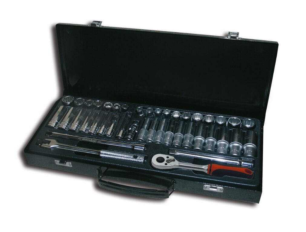 1 x JEU DE 42 PCS. DOUILLES 3/8" (9-19 MM Y 3/8" -3/4") 12 PANS