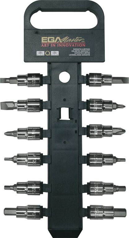 1 x JEU DE 8 PCS DE DOUILLES TOURNEVIS 1/2" - TORX (T20 - T55)