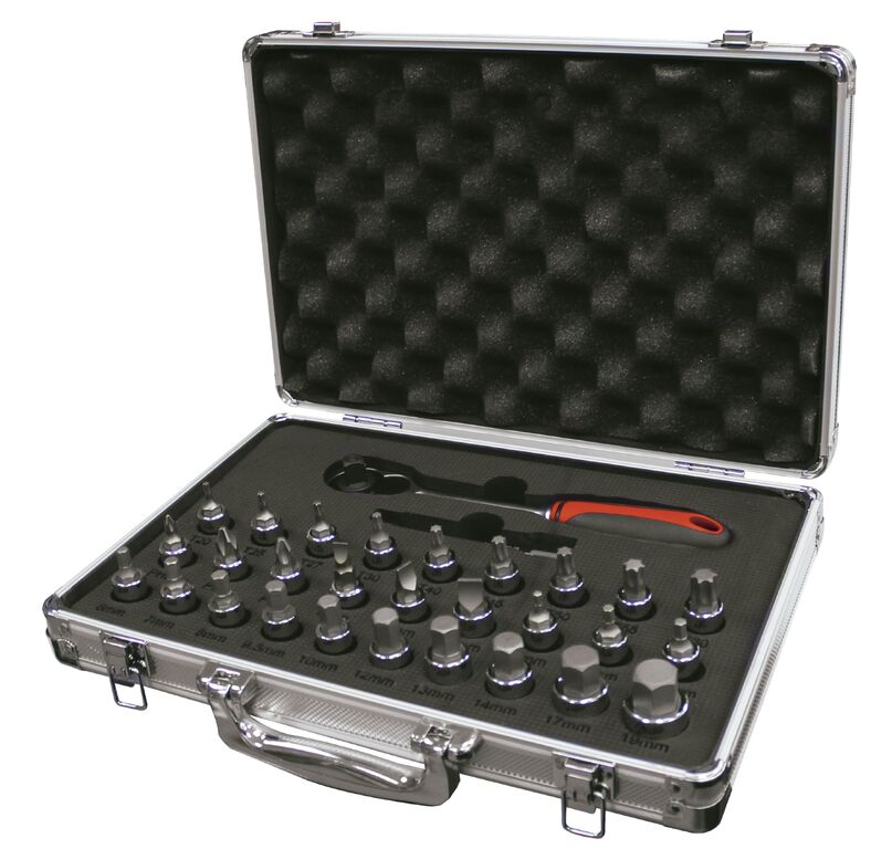 1 x JEU DE 30 PCS- DOUILLES TOURNEVIS 1/2"