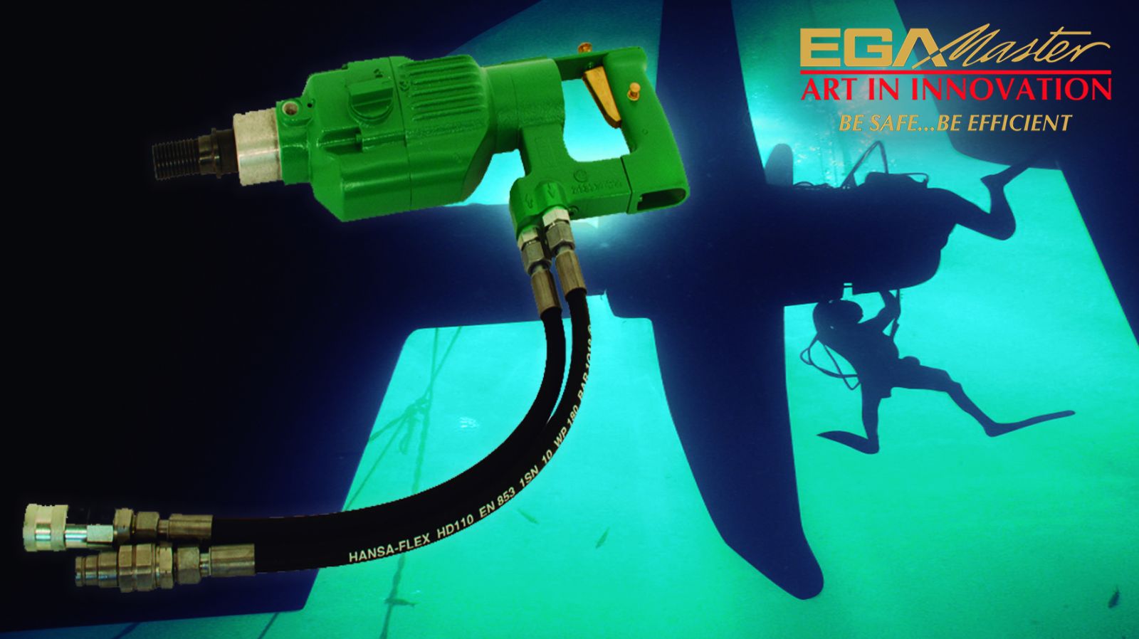 NEW AQUAMASTER HYDRAULIC DRILL FOR UNDERWATER USE OF EGA MASTER